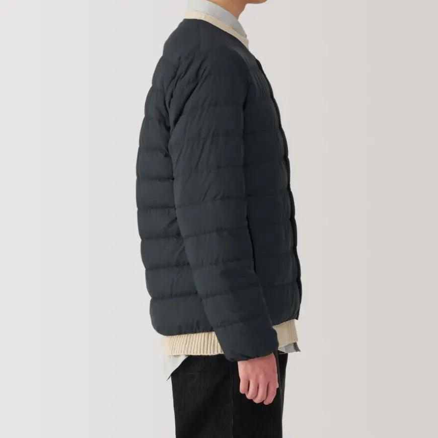 Men's Lightweight Down Collarless Jacket