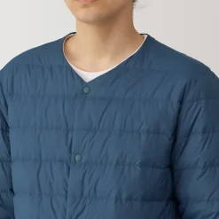 Men's Lightweight Down Collarless Jacket