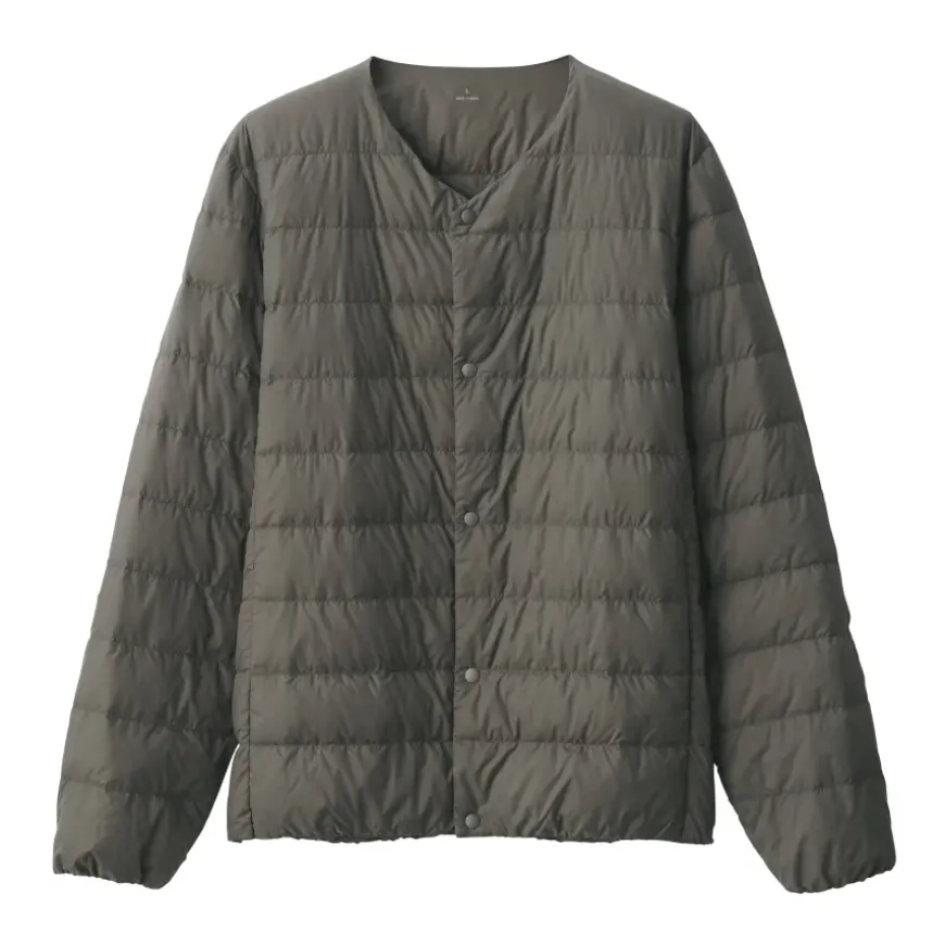 Men's Lightweight Down Collarless Jacket