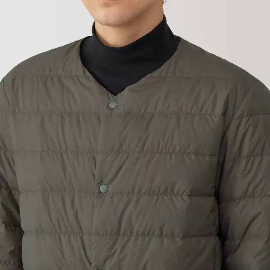 Men's Lightweight Down Collarless Jacket