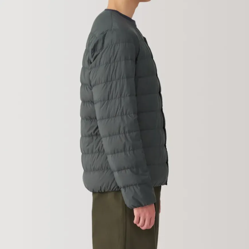 Men's Lightweight Down Collarless Jacket