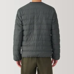 Men's Lightweight Down Collarless Jacket