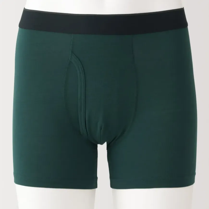 Men's Lyocell Blend Front Open Boxer Briefs