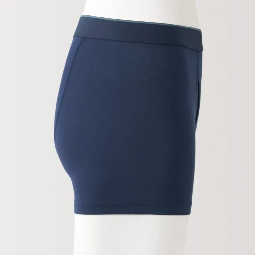 Men's Lyocell Blend Front Open Boxer Briefs