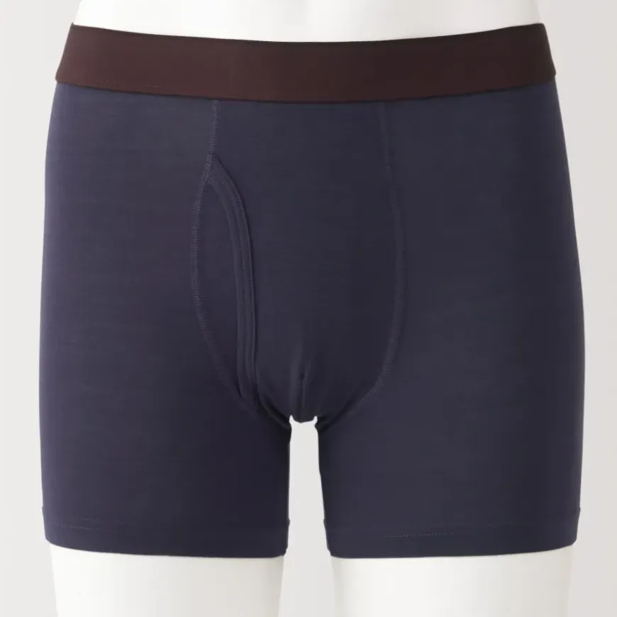 Men's Lyocell Blend Front Open Boxer Briefs