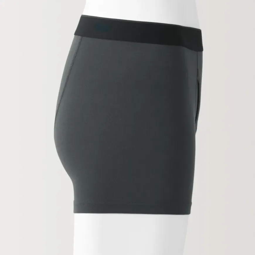 Men's Lyocell Blend Front Open Boxer Briefs
