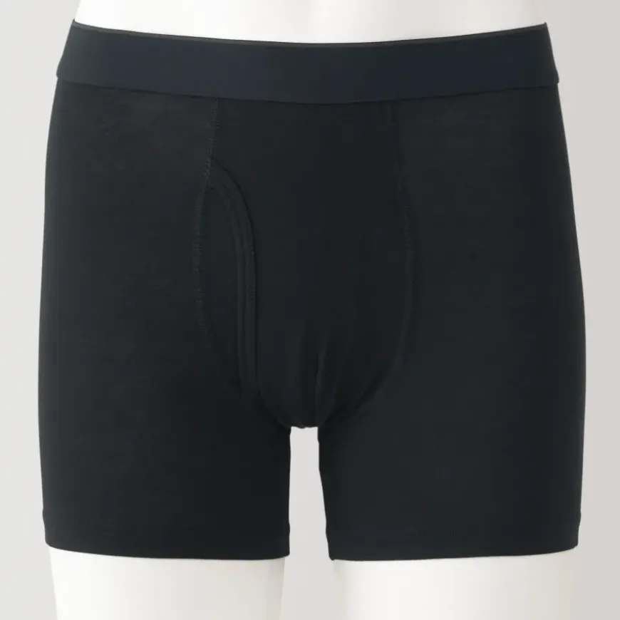 Men's Lyocell Blend Front Open Boxer Briefs