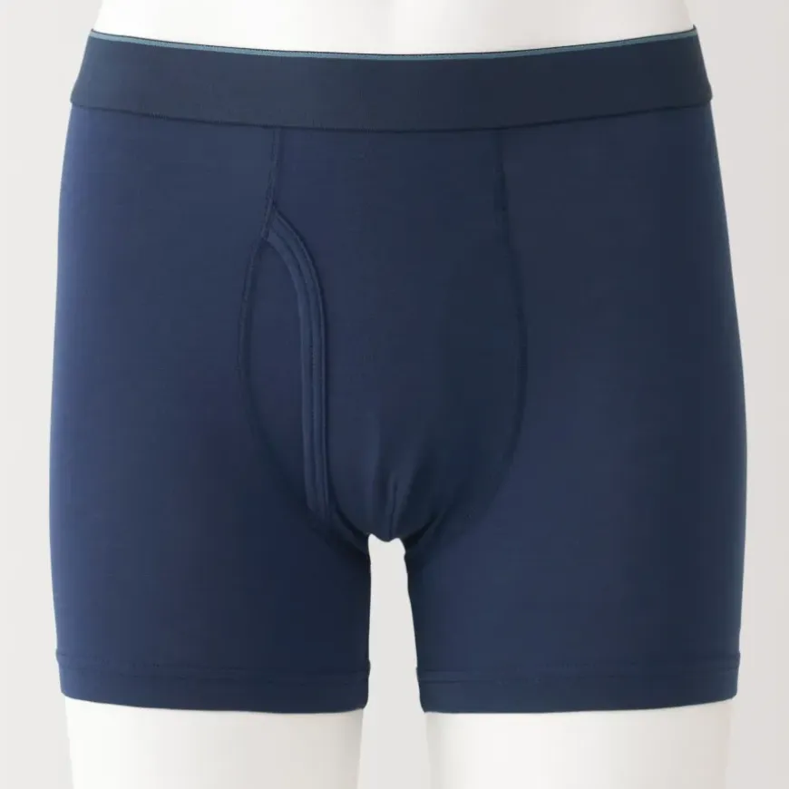 Men's Lyocell Blend Front Open Boxer Briefs