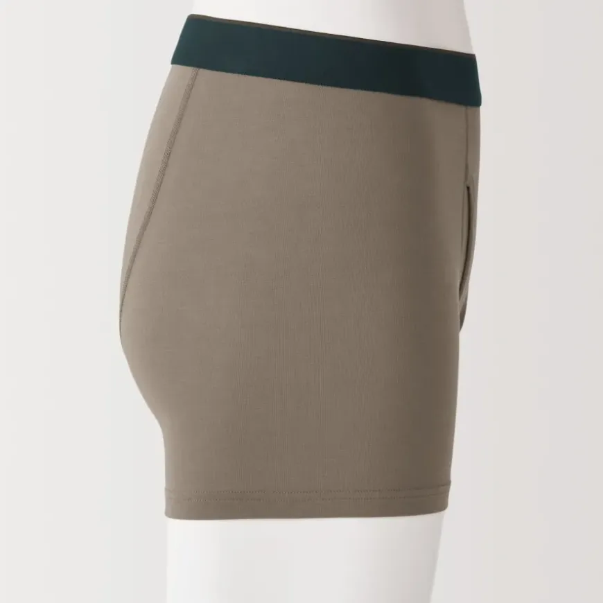 Men's Lyocell Blend Front Open Boxer Briefs