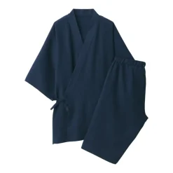 Men's Lyocell Blend Waffle Weave Jinbei Loungewear Set