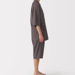 Men's Lyocell Blend Waffle Weave Jinbei Loungewear Set