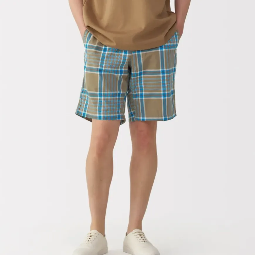 Men's Madras Check Easy Shorts