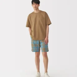 Men's Madras Check Easy Shorts