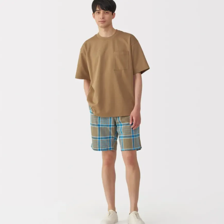 Men's Madras Check Easy Shorts