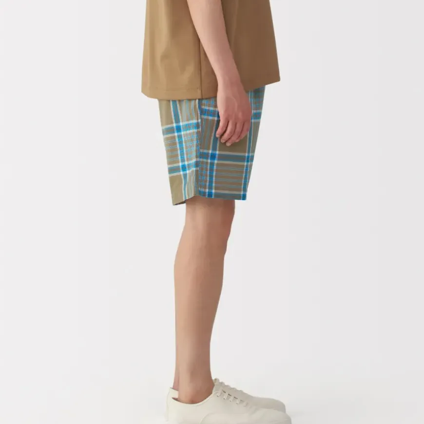 Men's Madras Check Easy Shorts