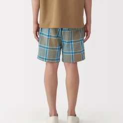 Men's Madras Check Easy Shorts