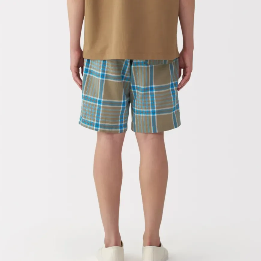 Men's Madras Check Easy Shorts