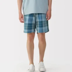 Men's Madras Check Easy Shorts