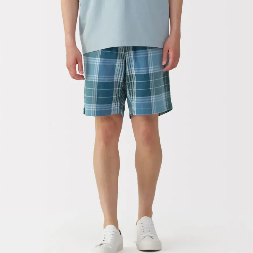 Men's Madras Check Easy Shorts