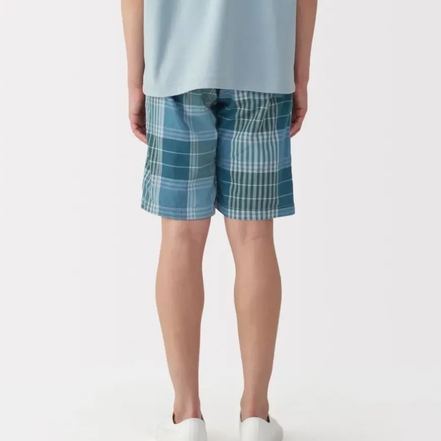 Men's Madras Check Easy Shorts