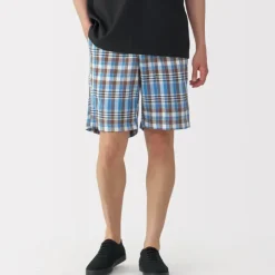 Men's Madras Check Easy Shorts