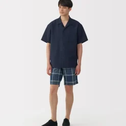 Men's Madras Check Easy Shorts