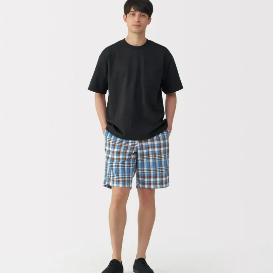 Men's Madras Check Easy Shorts