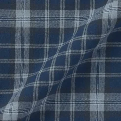 Men's Madras Check Open Collar Short Sleeve Shirt