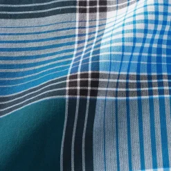 Men's Madras Check Open Collar Short Sleeve Shirt
