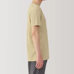 Men's Moisture-Wicking Cotton V-Neck Short Sleeve T-Shirt