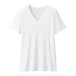 Men's Moisture-Wicking Cotton V-Neck Short Sleeve T-Shirt
