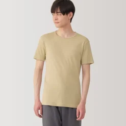 Men's Moisture-Wicking Cotton Crew Neck Short Sleeve T-Shirt