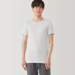 Men's Moisture-Wicking Cotton Crew Neck Short Sleeve T-Shirt