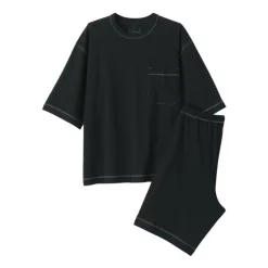 Men's Moisture-Wicking Cotton Short Sleeve Loungewear Set