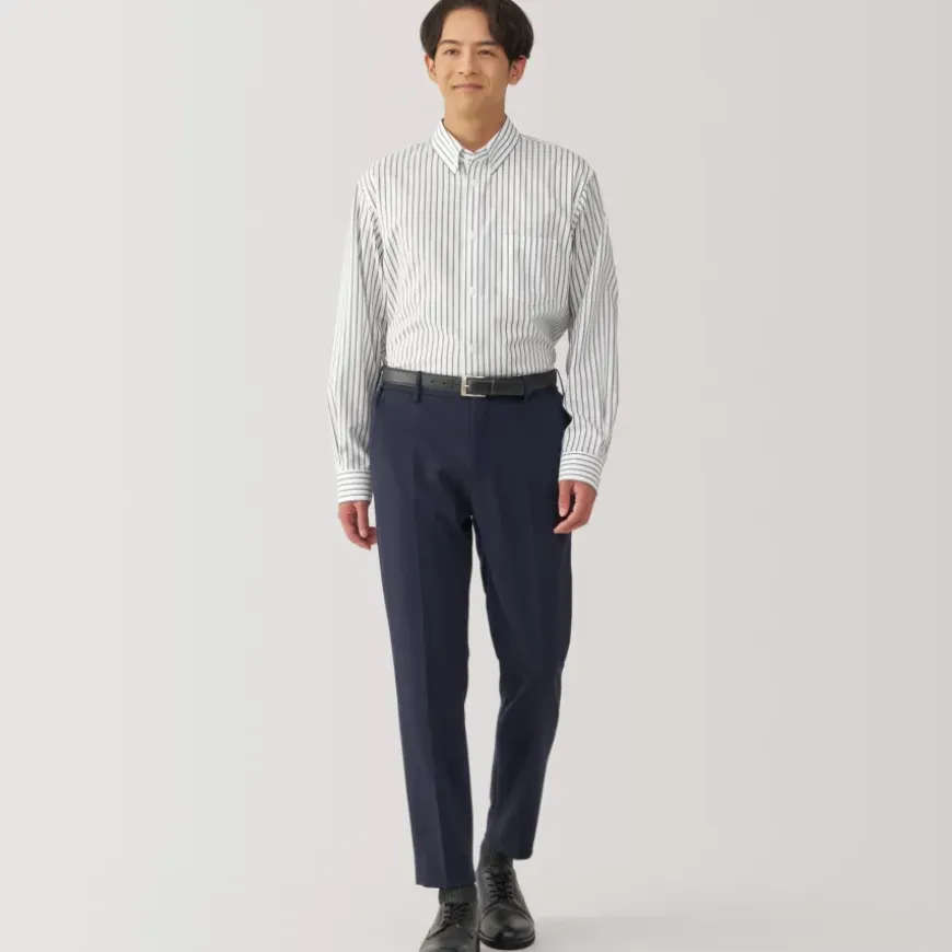 Men's Non-Iron Button Down Striped Shirt