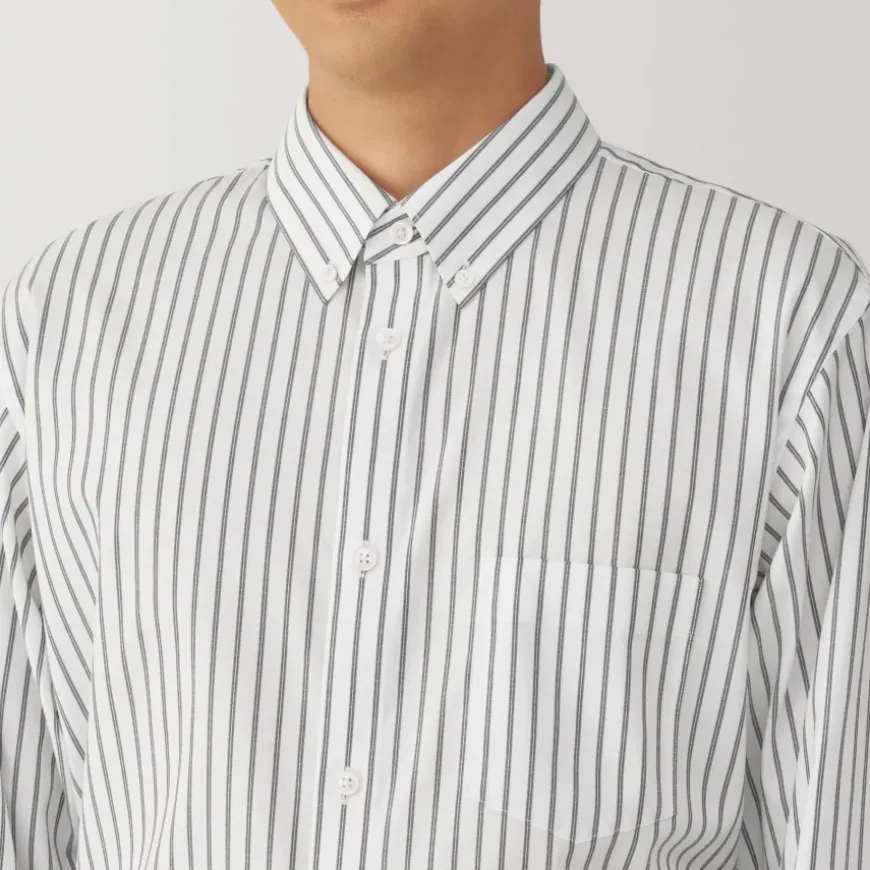 Men's Non-Iron Button Down Striped Shirt