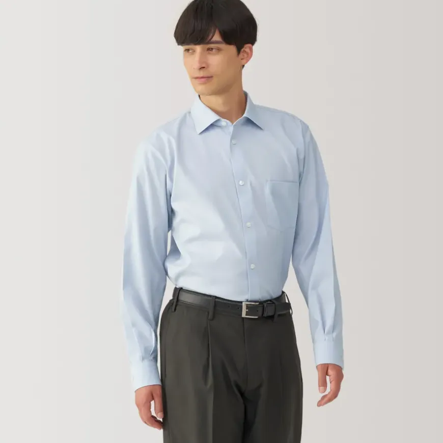Men's Non-Iron Semi Wide Collar Shirt