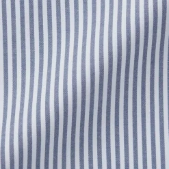 Men's Non-Iron Semi Wide Collar Striped Shirt