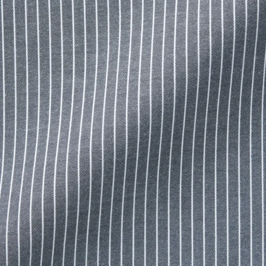 Men's Non-Iron Semi Wide Collar Striped Shirt