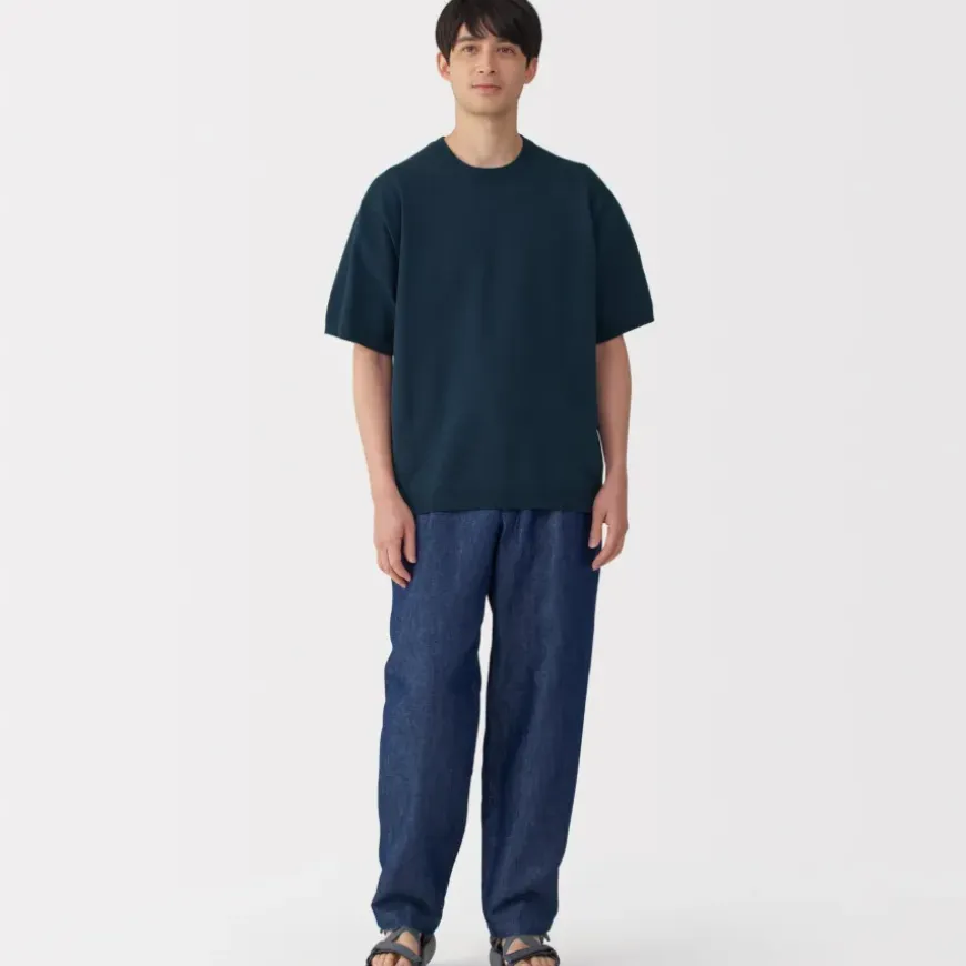 Men's Quick Dry Crew Neck Short Sleeve Knit T-Shirt