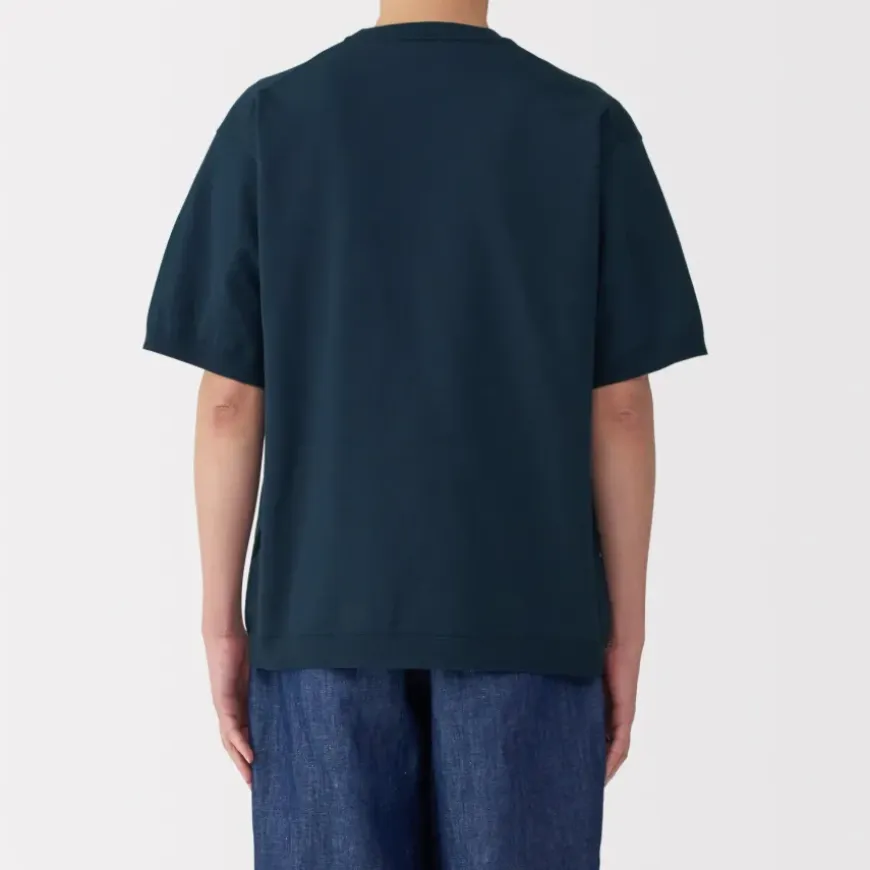 Men's Quick Dry Crew Neck Short Sleeve Knit T-Shirt