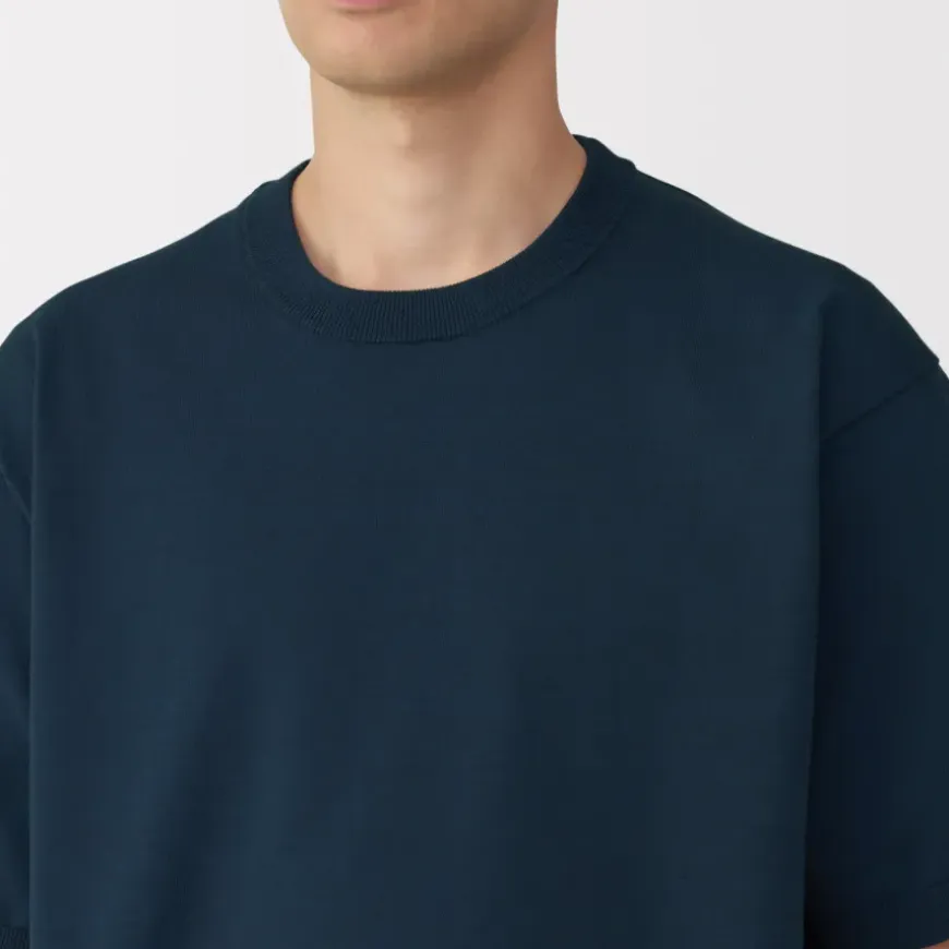 Men's Quick Dry Crew Neck Short Sleeve Knit T-Shirt