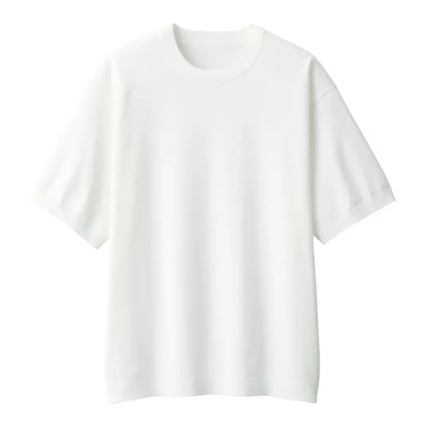 Men's Quick Dry Crew Neck Short Sleeve Knit T-Shirt