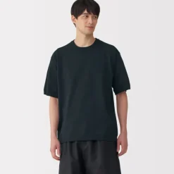 Men's Quick Dry Crew Neck Short Sleeve Knit T-Shirt