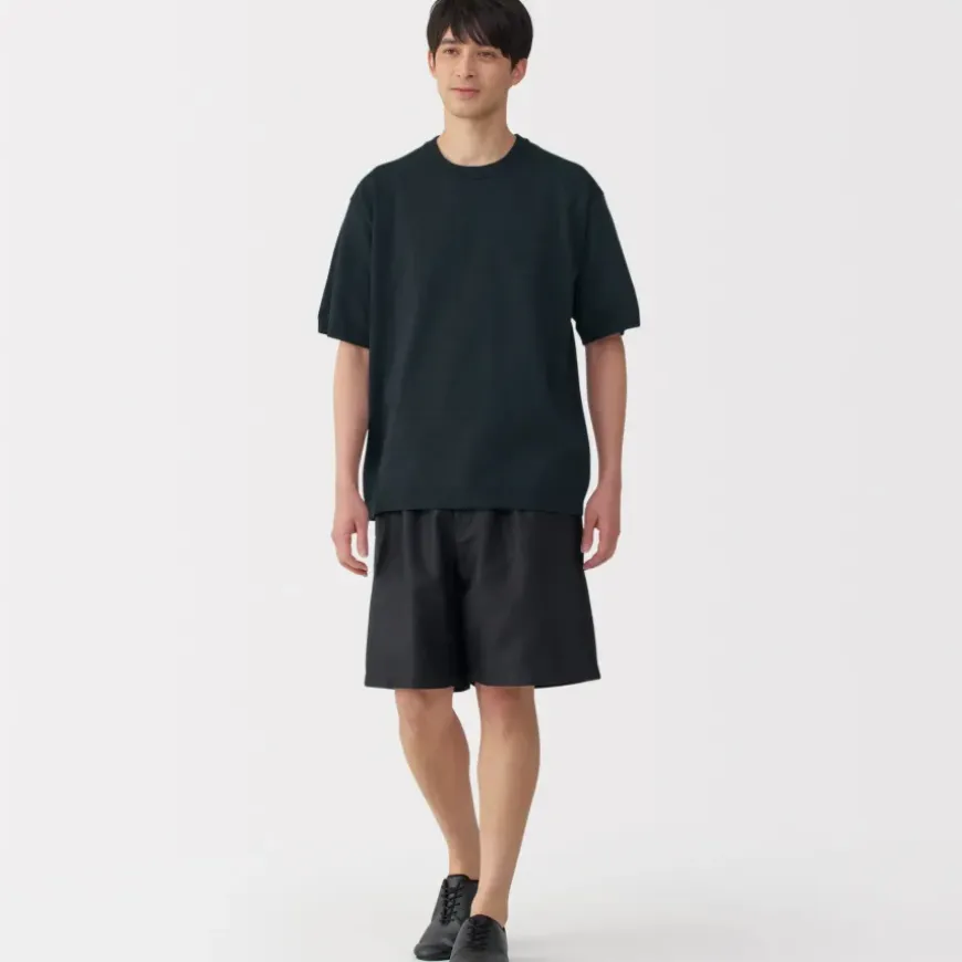Men's Quick Dry Crew Neck Short Sleeve Knit T-Shirt