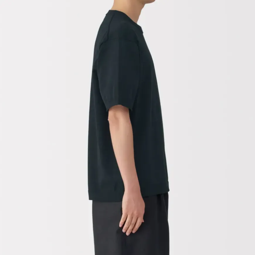 Men's Quick Dry Crew Neck Short Sleeve Knit T-Shirt