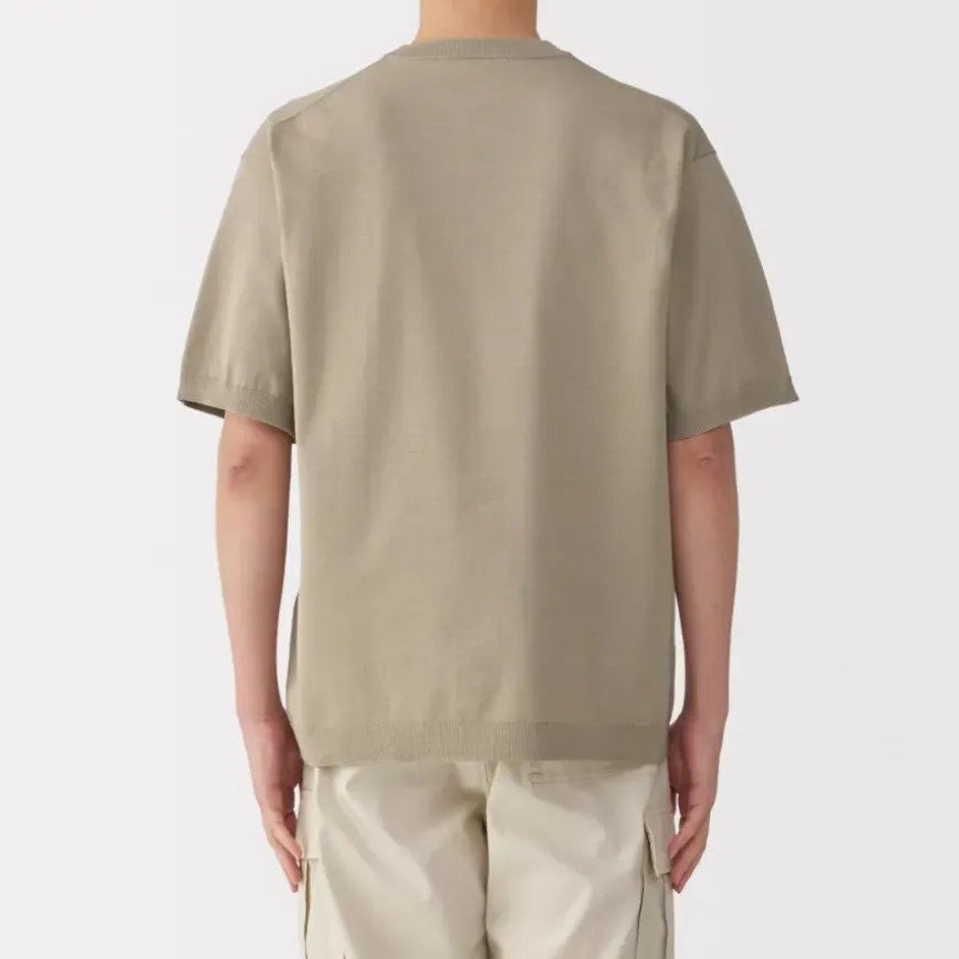 Men's Quick Dry Crew Neck Short Sleeve Knit T-Shirt