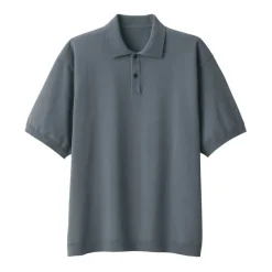 Men's Quick Dry Crew Neck Short Sleeve Knit Polo Shirt