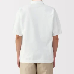 Men's Quick Dry Crew Neck Short Sleeve Knit Polo Shirt