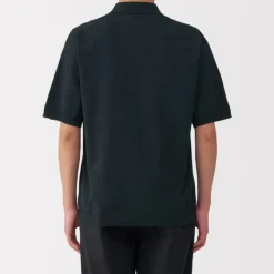 Men's Quick Dry Crew Neck Short Sleeve Knit Polo Shirt